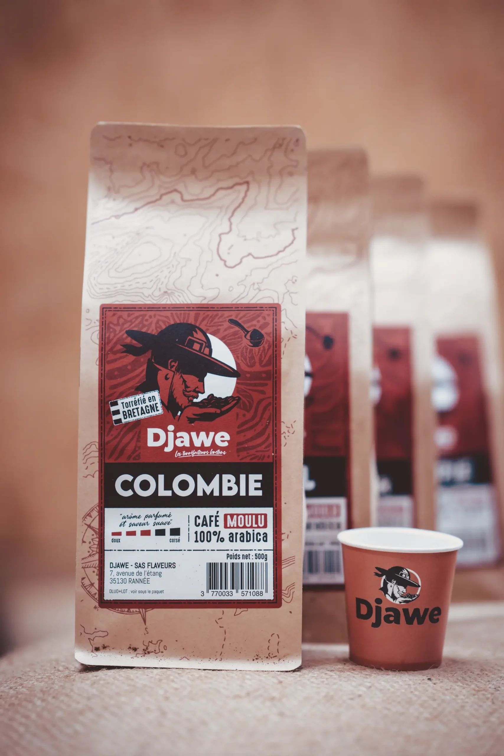 Café moulu Colombie Djawe